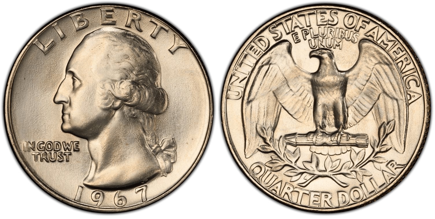 1967 Washington Quarter Design