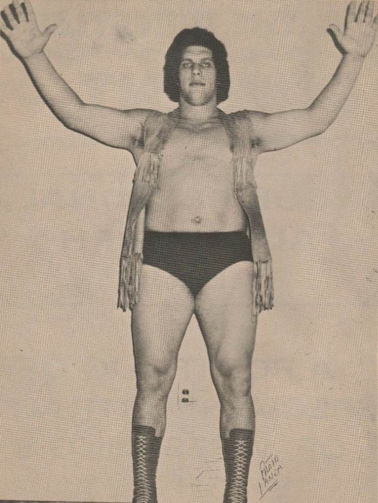 Andre the Giant's towering presence and immense size