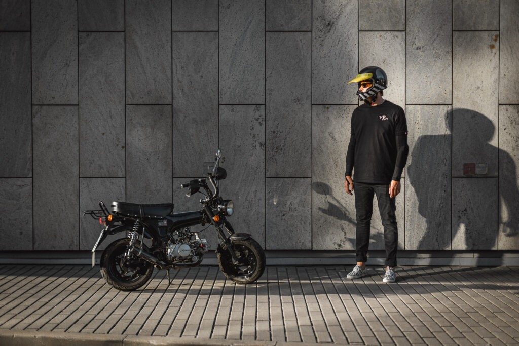Motorcycle Rider in Full Gear