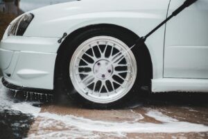 Tools of car washing with water jet