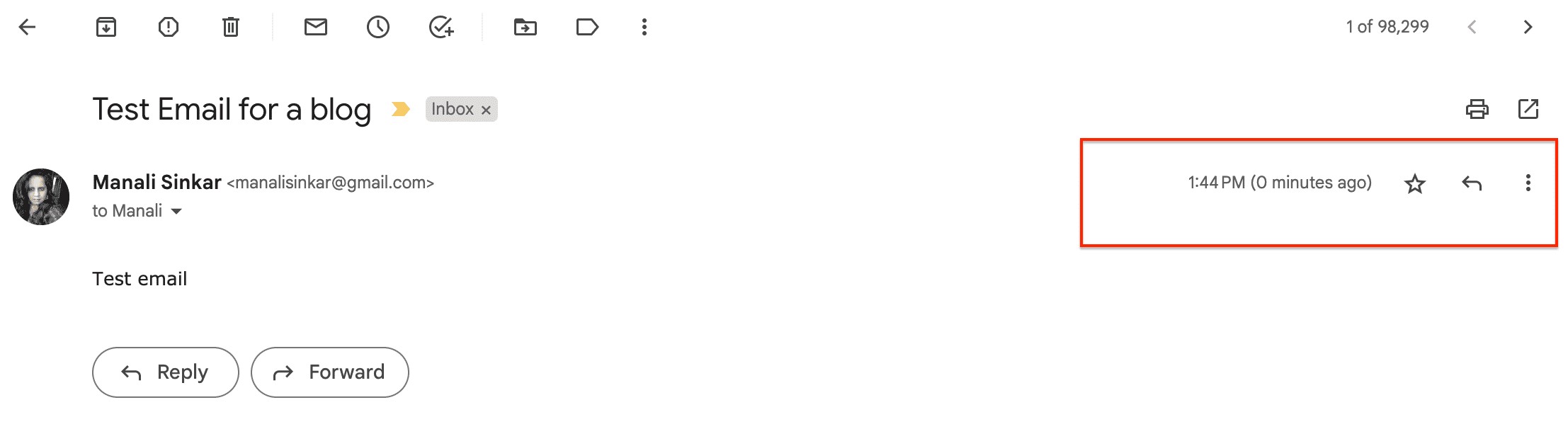 More Options in Gmail