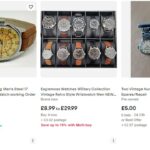 Close up of someone listing items on eBay