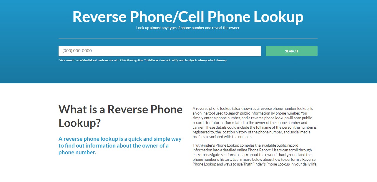 Reverse Phone Lookup
