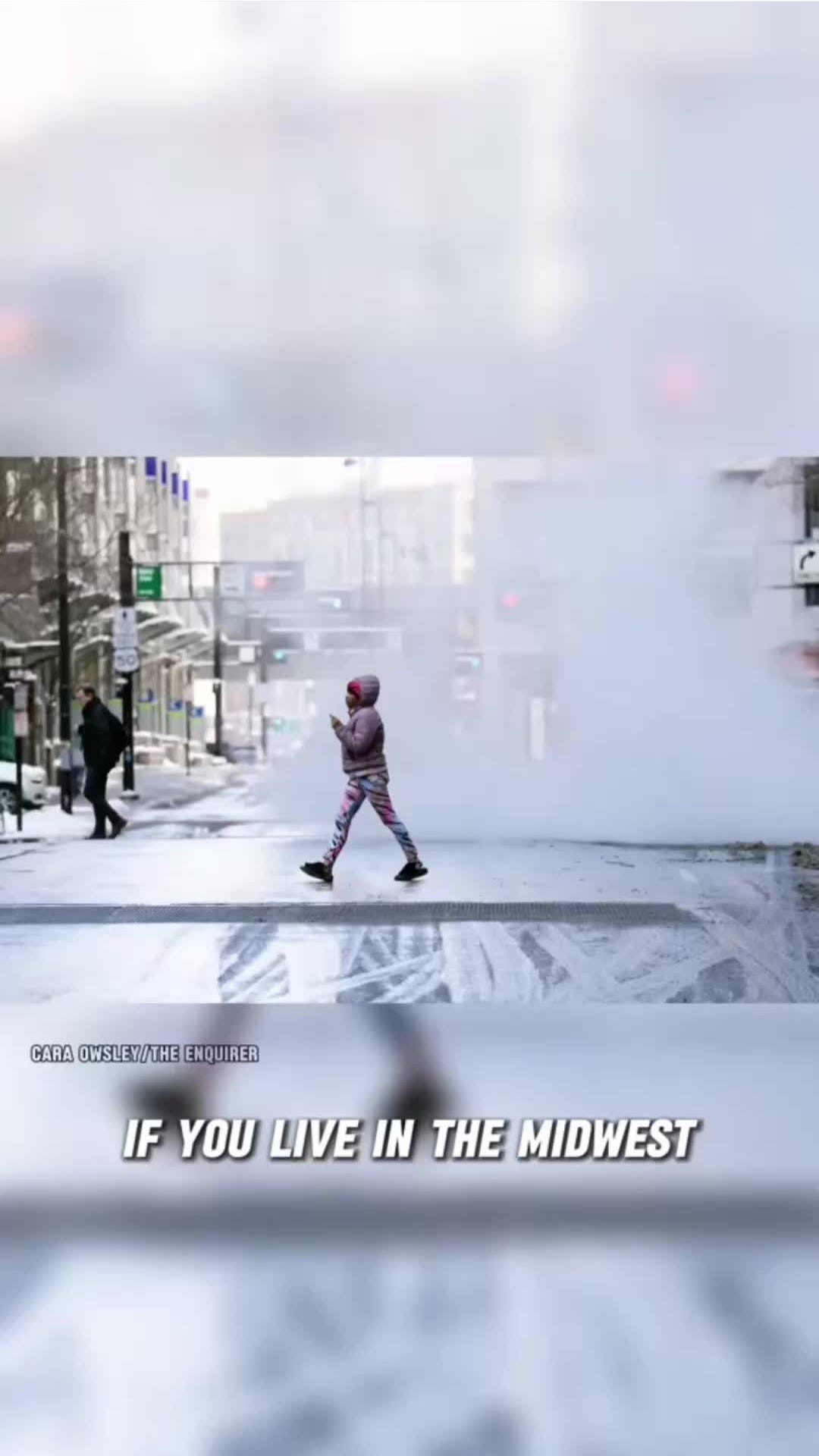 Snowfall in a residential area in Cincinnati, Ohio, highlighting the impact of winter weather on daily life.