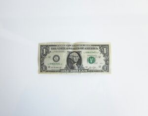 Dollar bill to represent car detailing costs