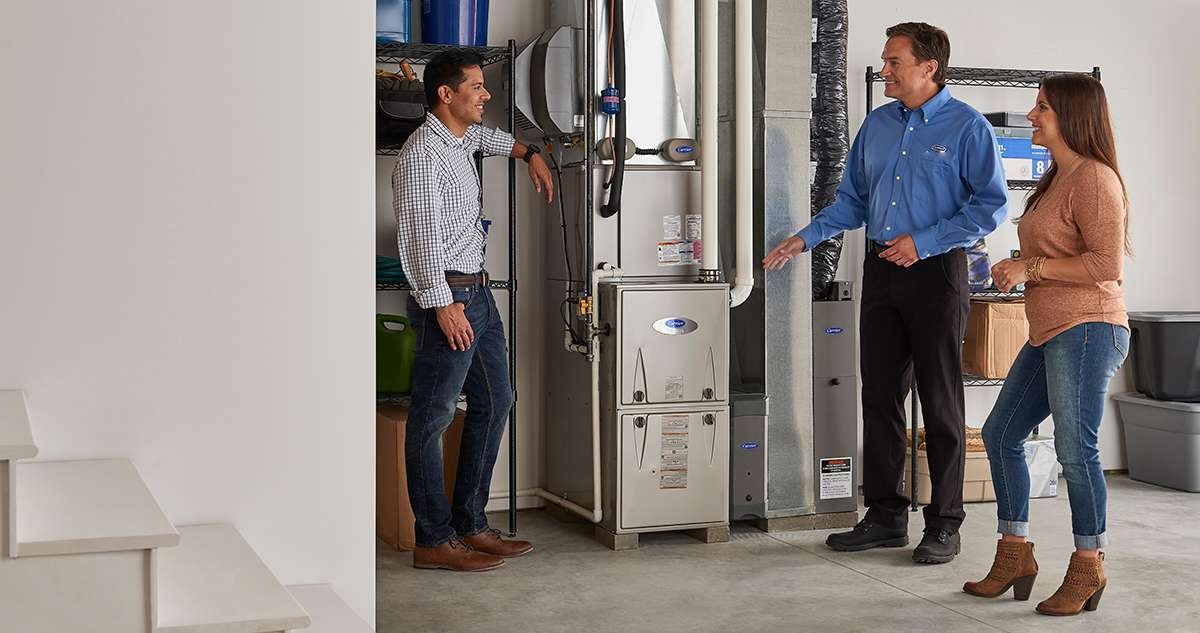 carrier dealer explaining furnace costs
