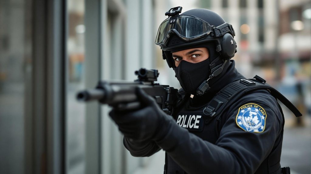 SWAT Team Responding to Emergency