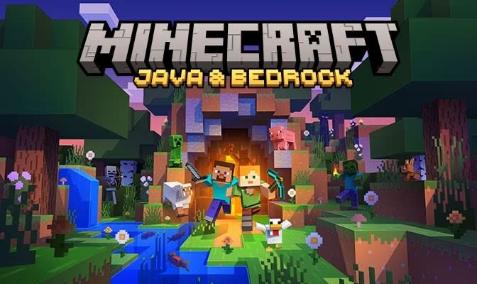 Minecraft Bedrock and Java Edition Cover Art