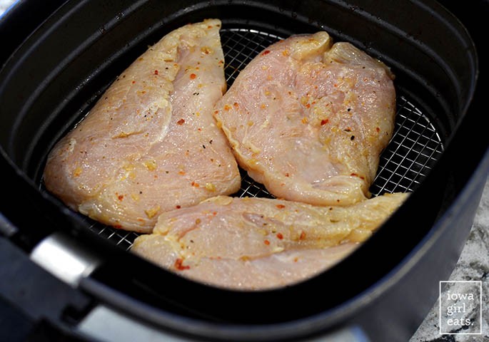 Chicken breasts in air fryer
