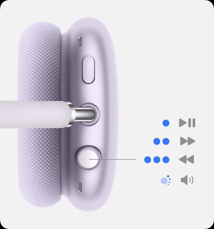 Digital Crown on AirPods Max