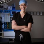 Woman after blepharoplasty