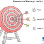 Elements of civil battery include harm, intent to harm, and lack of consent