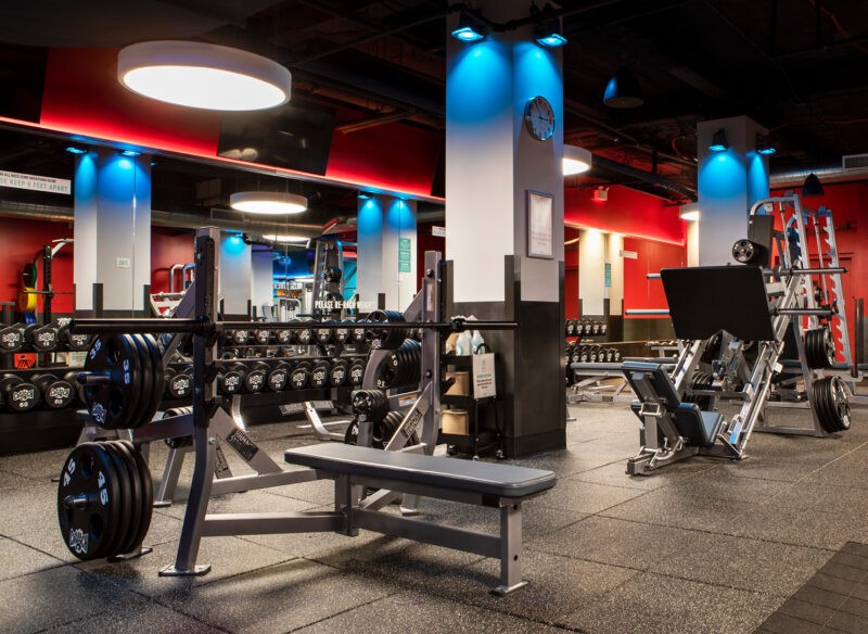 Group fitness class at Crunch Fitness, showcasing the variety and energy of group workouts