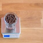 Freshly ground coffee beans