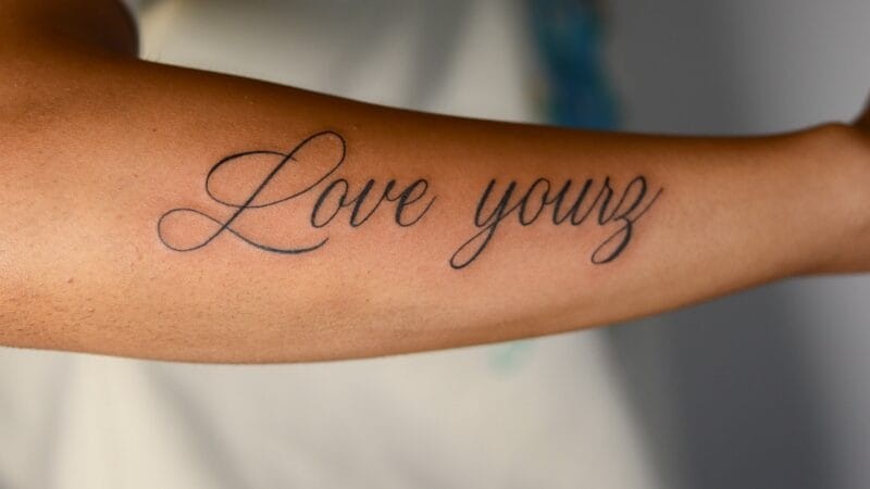 Medium Script Tattoo