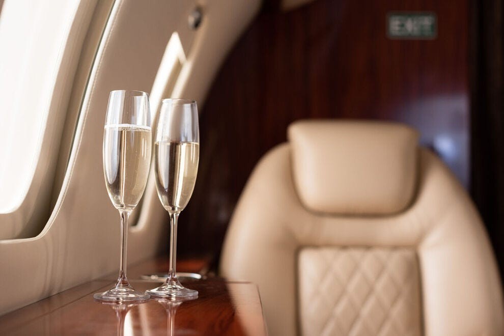 First Class airline seats