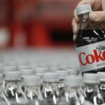 Glass of Diet Coke with ice