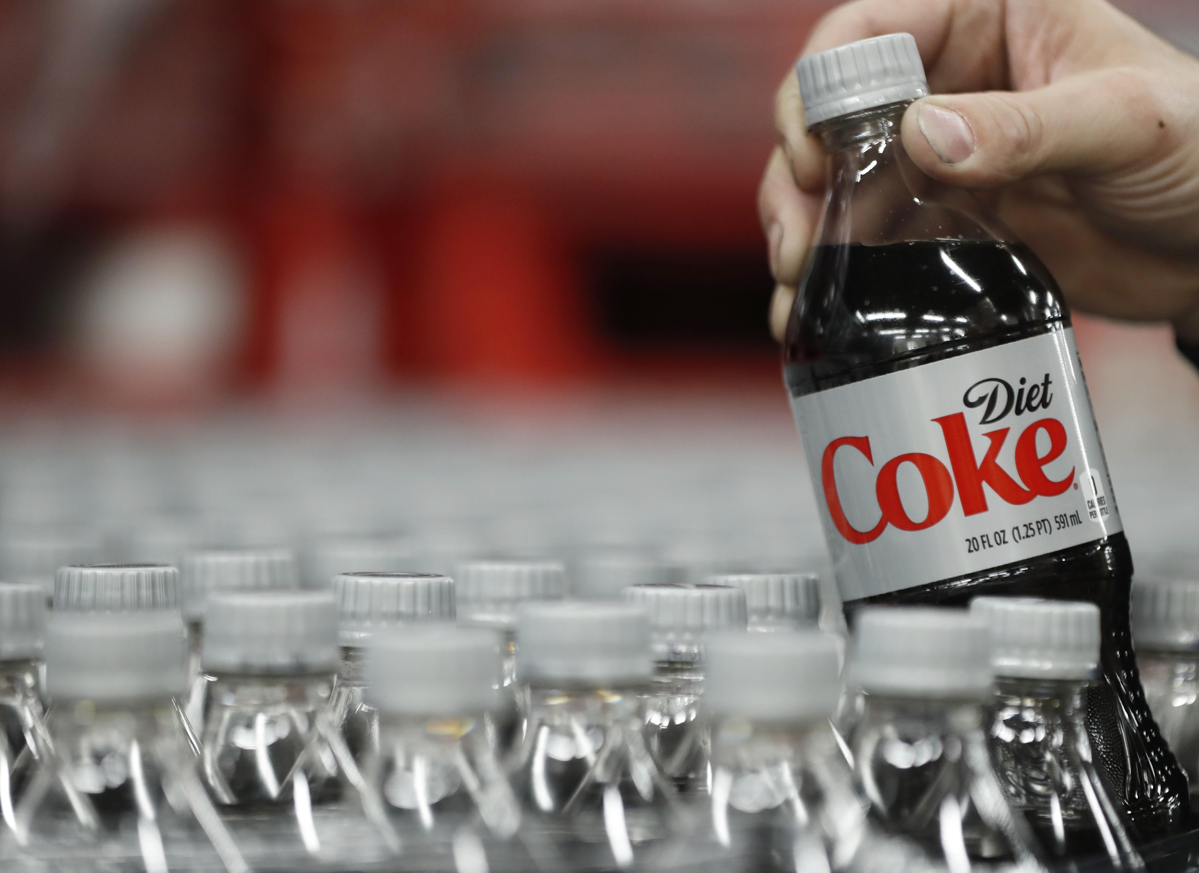 Glass of Diet Coke with ice