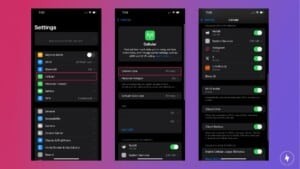 Screenshots demonstrating how to check cellular data usage on an iPhone device.