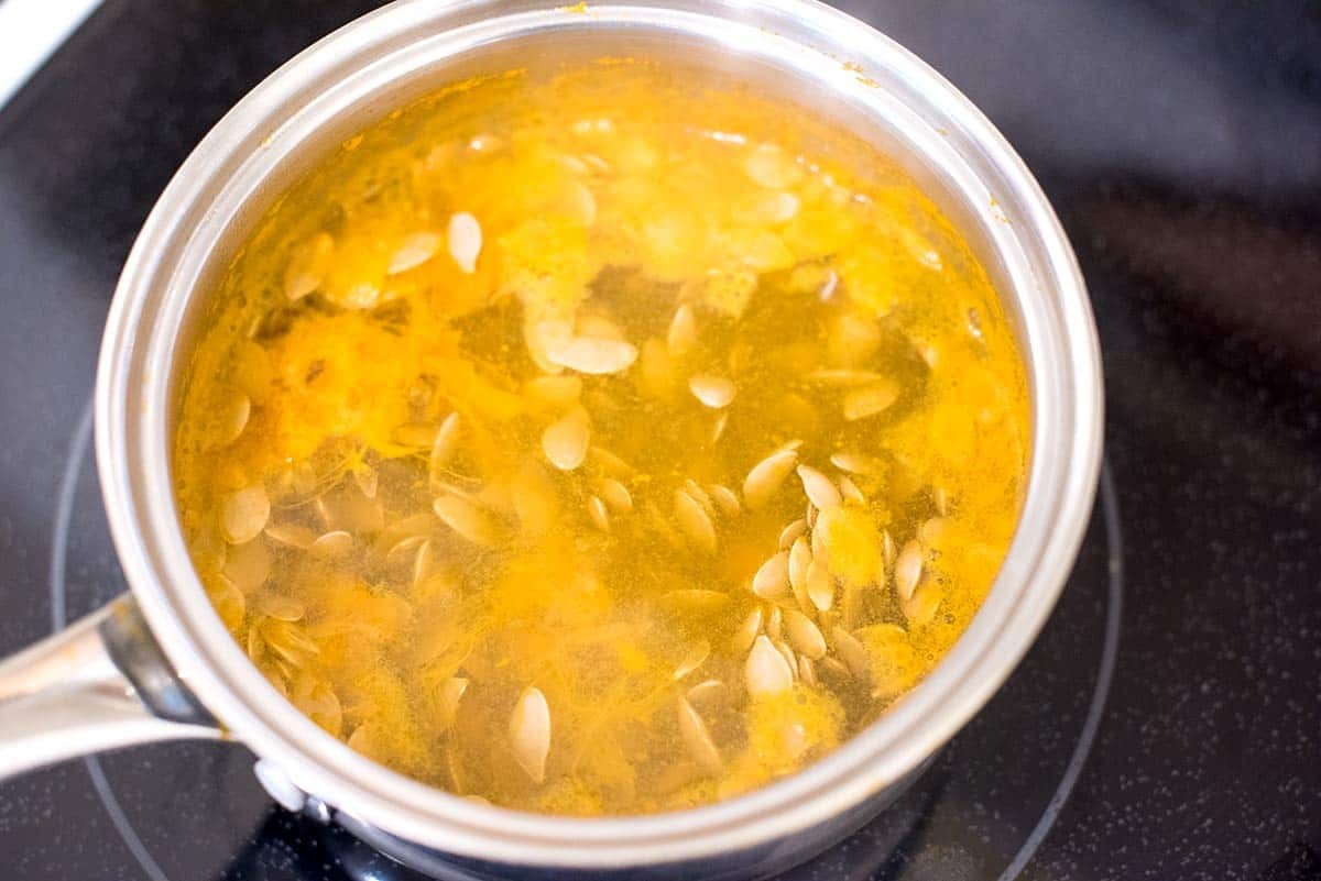Cleaning Pumpkin Seeds