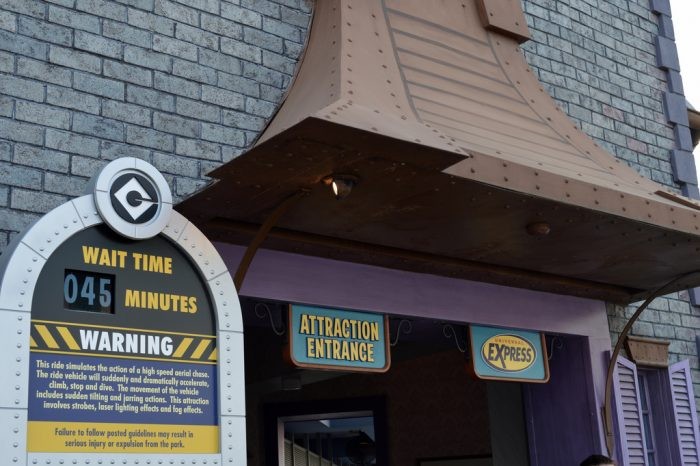 Universal Express Pass entrance at Despicable Me Minion Mayhem
