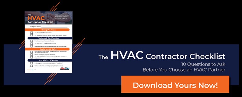 HVAC Contractor Checklist
