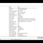 System Information Displaying PC Specs