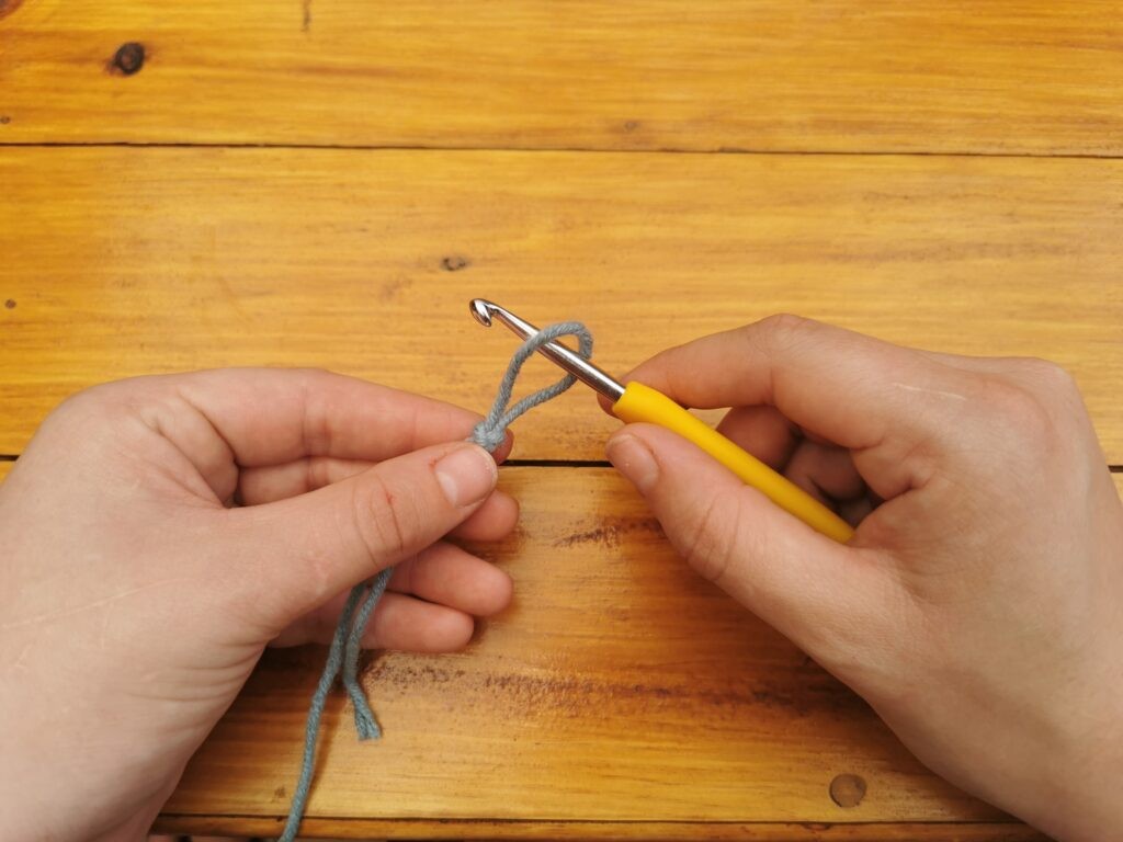 Insert the hook into the loop