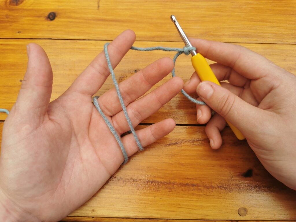Wrap it to the back of your finger