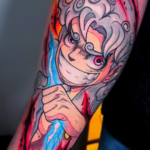 Large Color Anime Tattoo