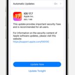 iPhone Software Update Screen Showing Update Now Option