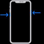 iPhone buttons on the side and the power button