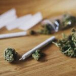 Digital scale displaying the weight of cannabis