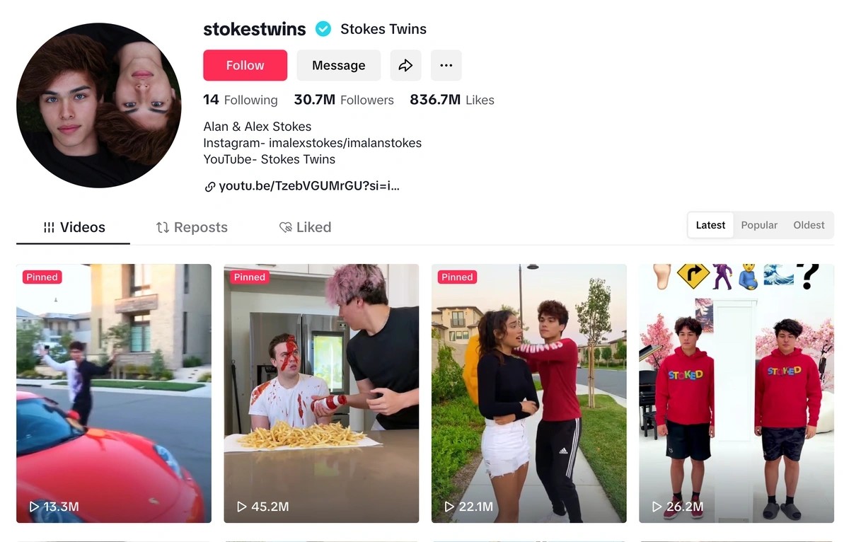 screenshot of the Stokes Twins