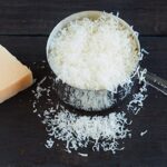 Measuring grated cheese with different grate sizes