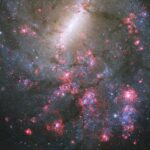 Milky Way galaxy with stars and cosmic dust