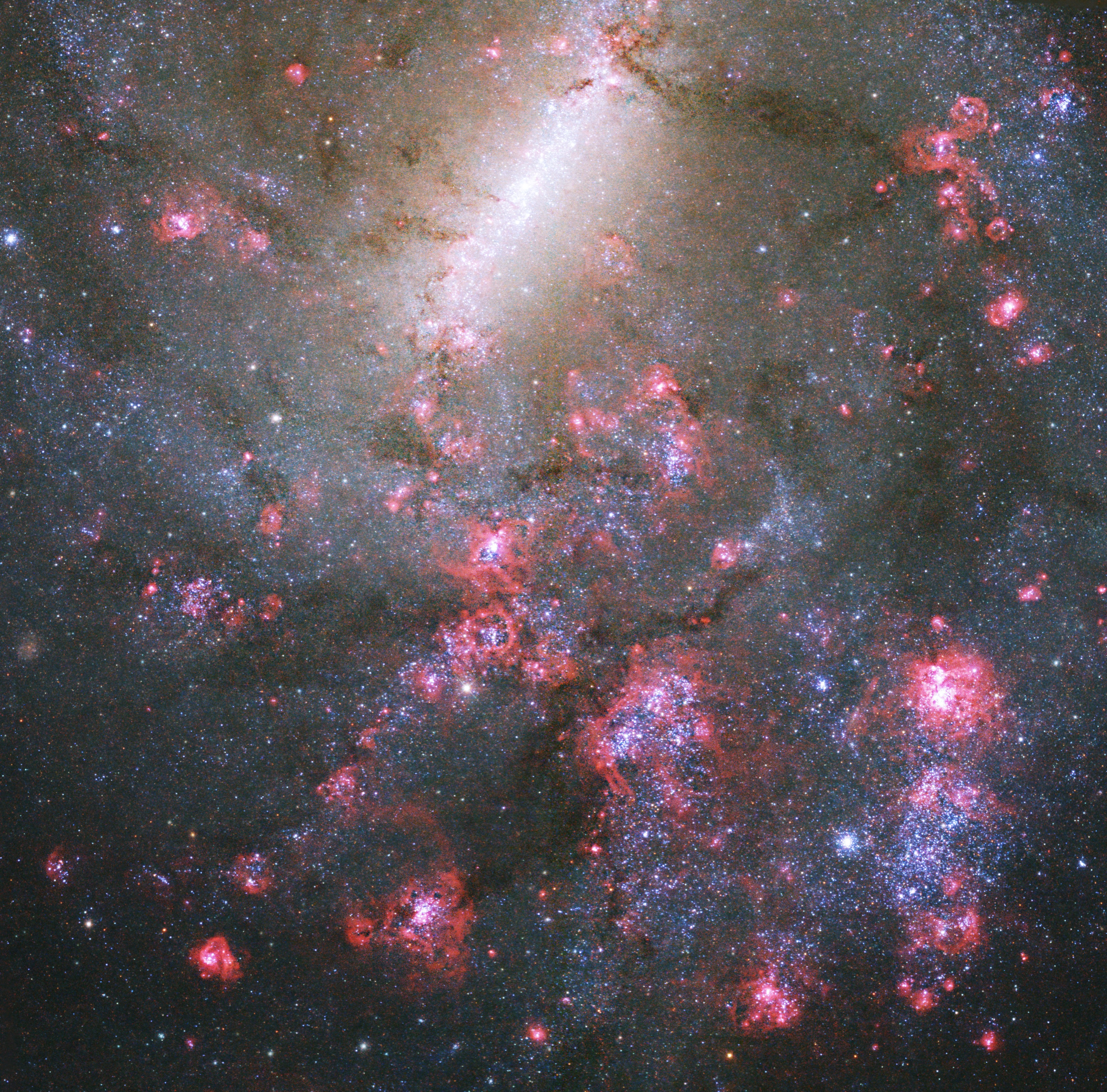 Milky Way galaxy with stars and cosmic dust