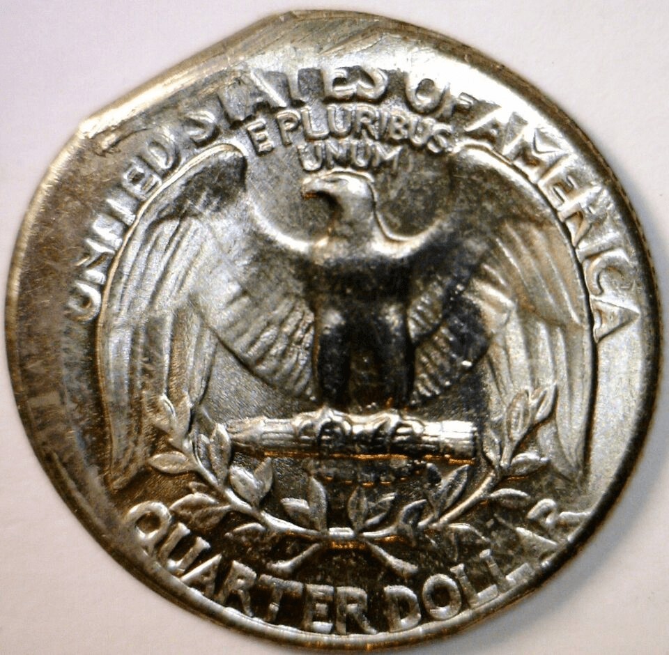 Off-Center 1967 Quarter Reverse