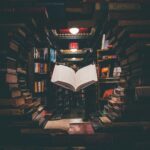 Open book and pencil