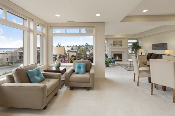 Family saving money for a home
