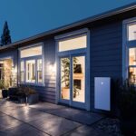 Tesla Powerwall installed on a home exterior
