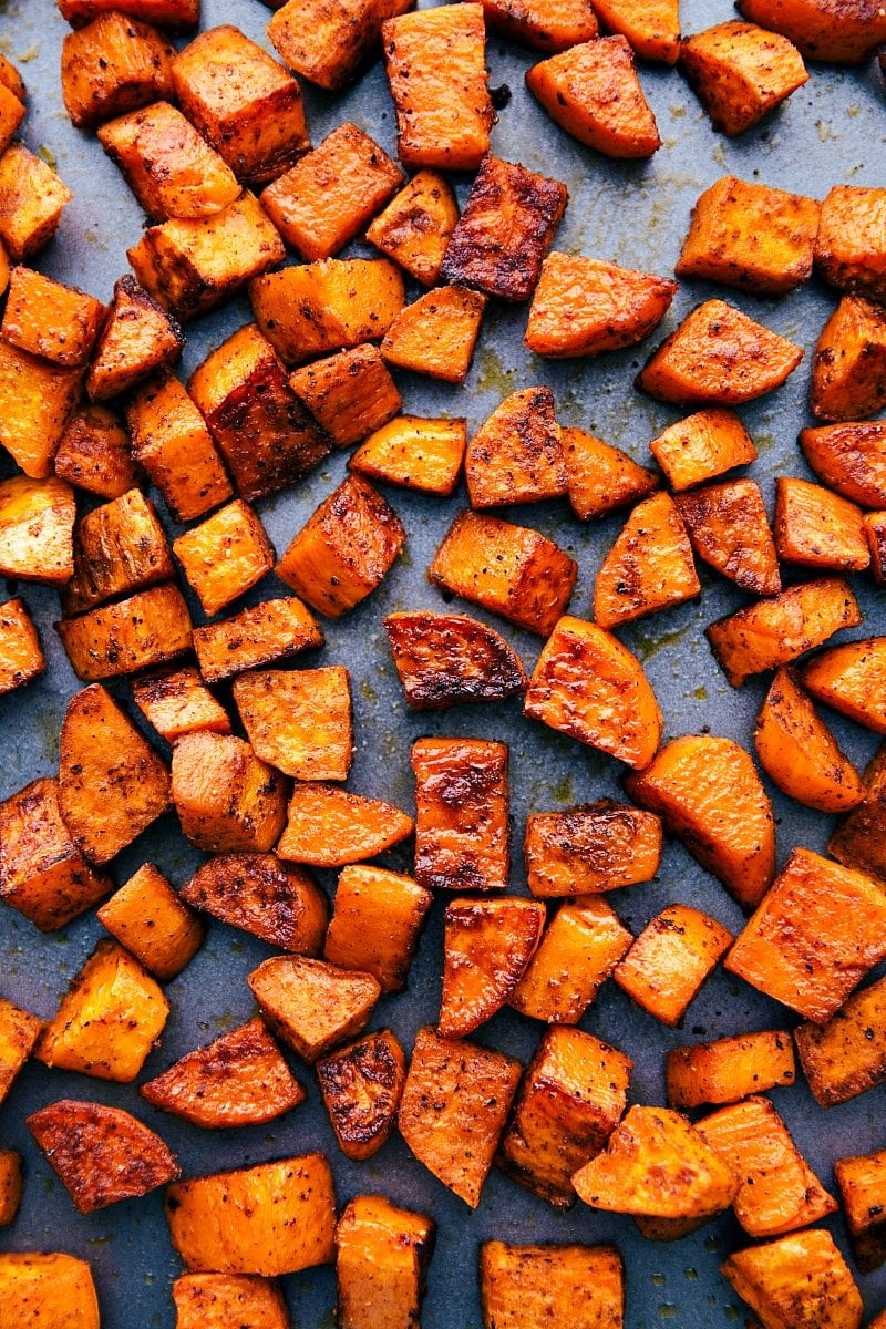 Roasted Sweet Potatoes with Herbs