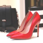 Stripper high heels and bag