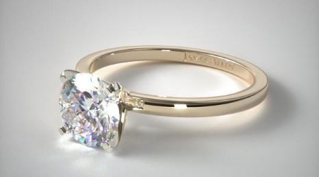 1ct Round Diamond solitaire engagement ring
