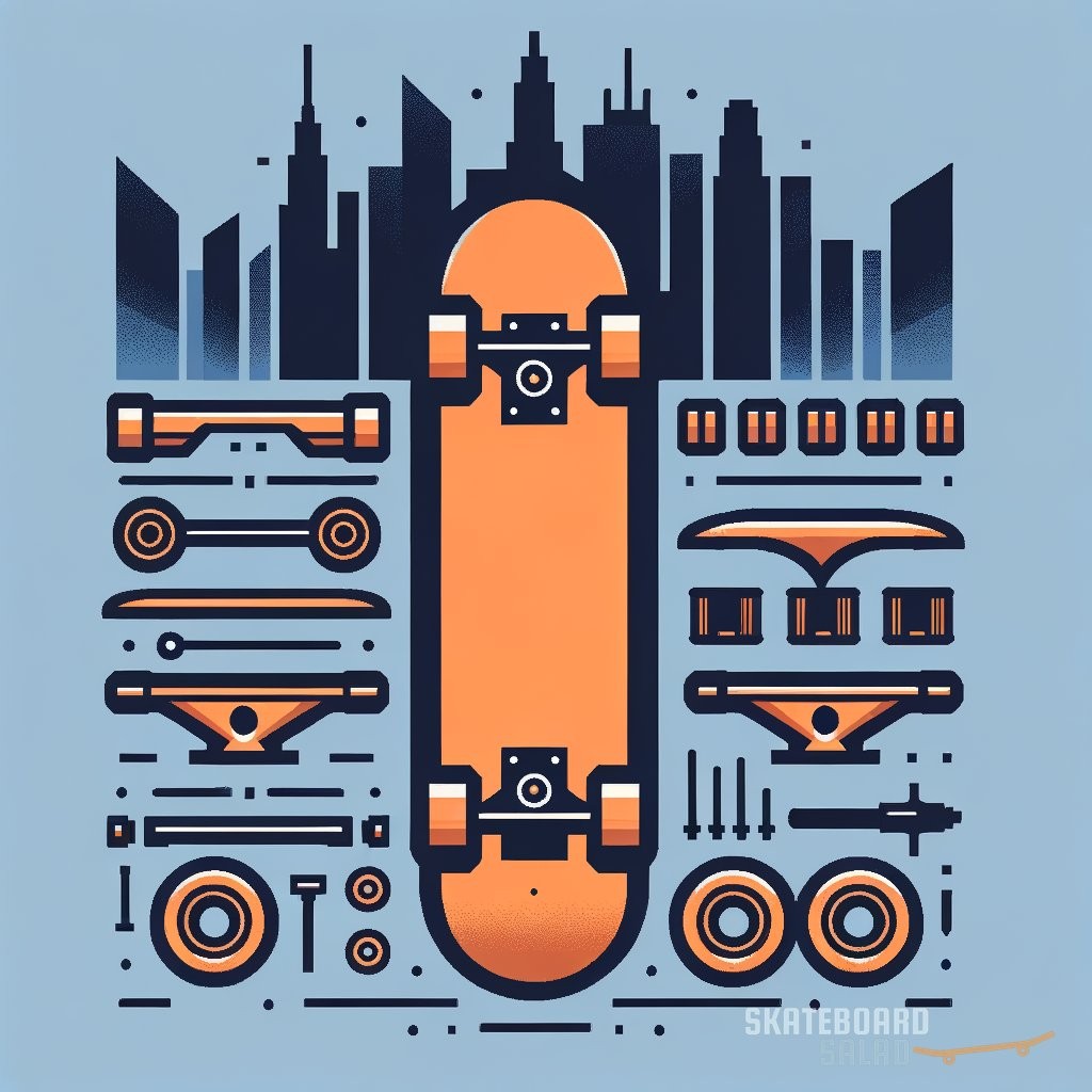Skateboard deck with grip tape