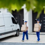 truck drivers loading boxes into a minibus to reduce idle time